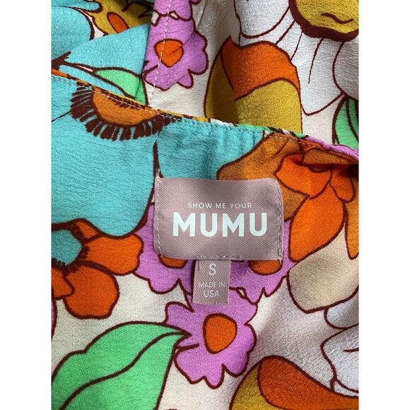 Show Me Your Mumu 'Heyday' White Rayon One Shoulder Top Size S - Picture 4 of 5